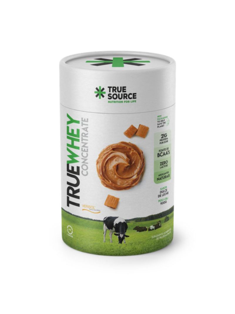 Whey Zero Lactose Doce de Leite  True Source 900g