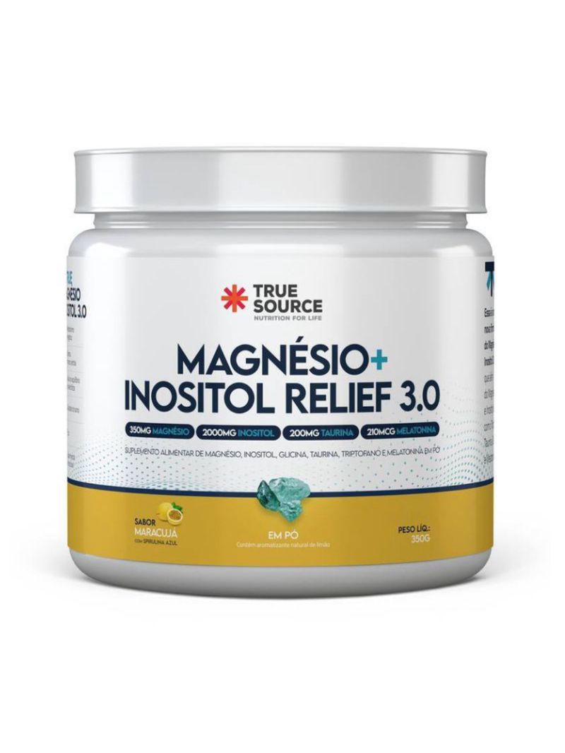 Magnésio + Inositol Relief 30 Maracujá True Source  350g