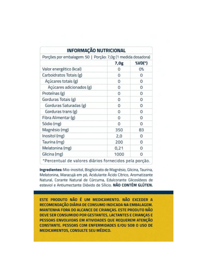 Magnésio + Inositol Relief 30 Maracujá True Source  350g