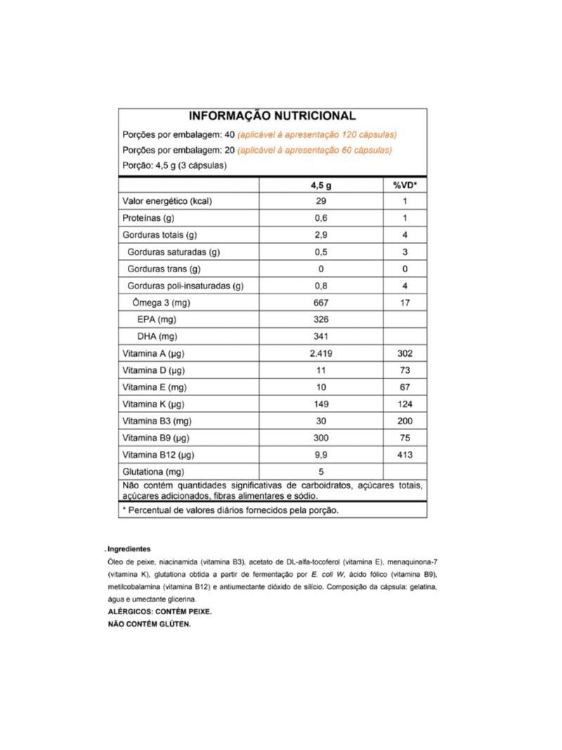 Omegafor Vitamins Vitafor 1000mg 120 caps