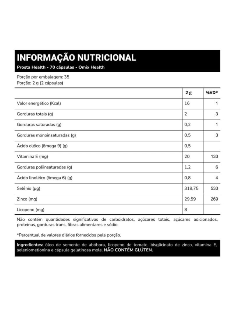 Prosta Health Omix Health 70cáps