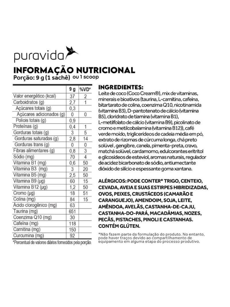 Power Coffee Chai  Puravida 180g