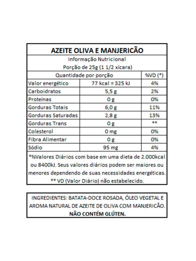 Chips Batata Doce Azeite e Manjericão Roots To Go 45g