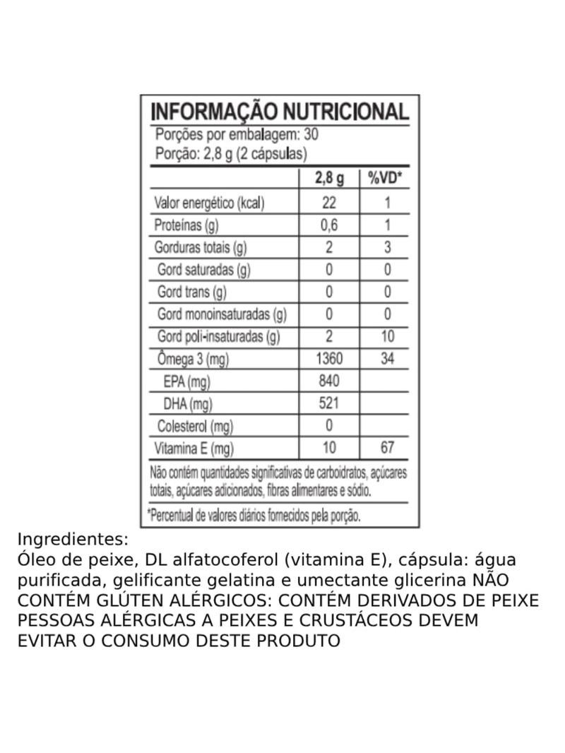Ômega 3 Integralmedica 60Caps