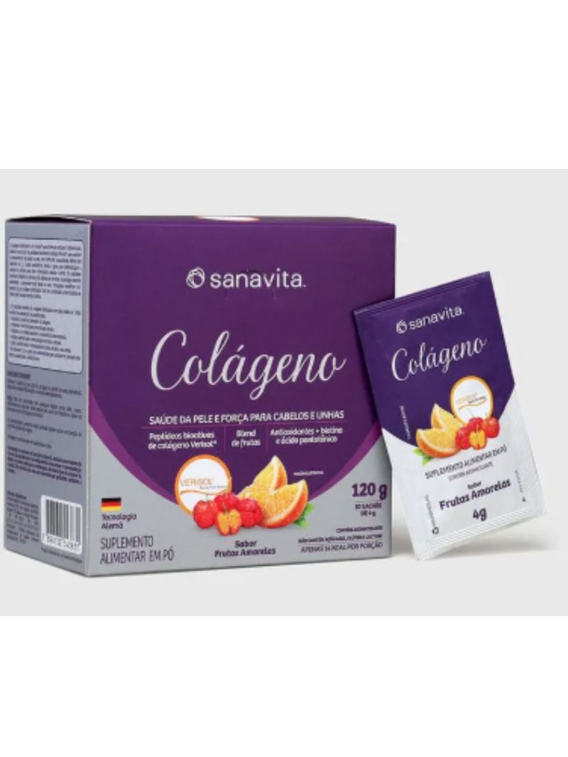 Colágeno Verisol Frutas Amarelas Sanavita 120g