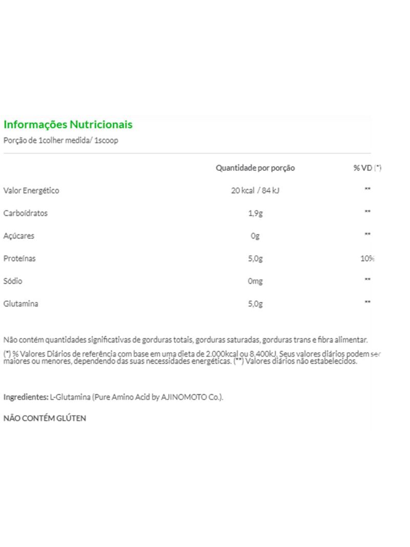 Glutamina 100% Pure Essential Nutrition 600g