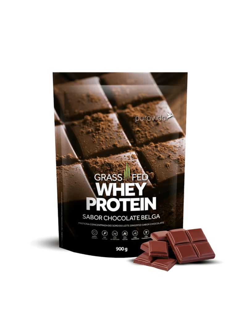 Grassfed Whey Protein Chocolate Belga Puravida 900g