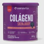 Colágeno Skin & Body Cranberry Sanavita 300g