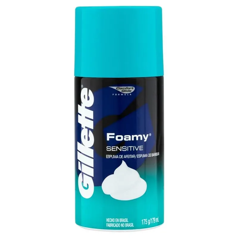 Espuma Barbear Gil Foamy Sensi 175G - Gillette Foamy