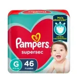 Pampers Fralda Supersec 46 unidades G