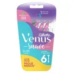Aparelho de Depilar Gillette Venus Suave Simply 3 - 6 Unidades