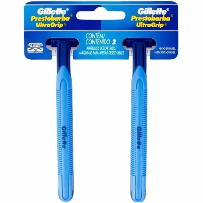 Aparelho de Barbear Gillette Prestobarba Ultragrip 2 Unidades
