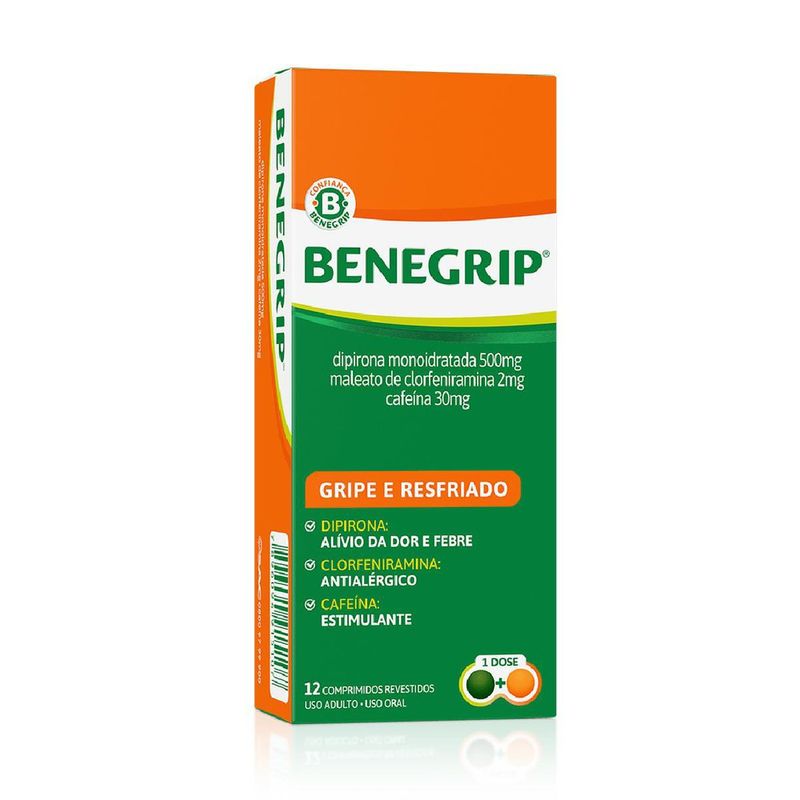 Antigripal Benegrip 12 Comprimidos - Hypera