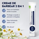 Creme de Barbear Sensitive 2 em 1 65g Vitamina E NIVEA Men