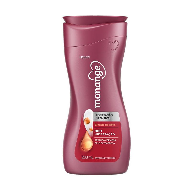 Hidratante Monange Extrato de Oliva Hidratação Intensiva com Ação Desodorante - 200ml