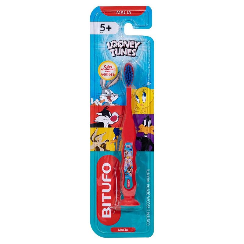 Escova de Dente Macia Infantil Bitufo Looney Tunes