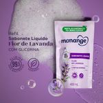 Sabonete Líquido Monange Flor de Lavanda Refil - 400ml