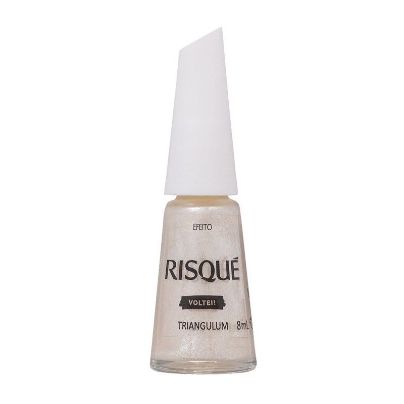 Esmalte Branco Risqué Triangulum Efeito - 8ml