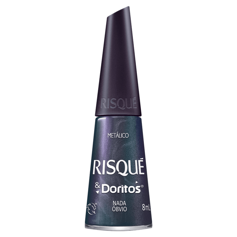 Esmalte Cinza Risqué Nada Óbvio Metálico - 8ml