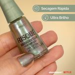 Esmalte Verde Risqué Bridgerton Uma Abelha me Contou Metálico - 8ml
