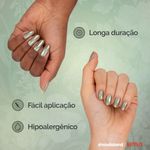 Esmalte Verde Risqué Bridgerton Uma Abelha me Contou Metálico - 8ml