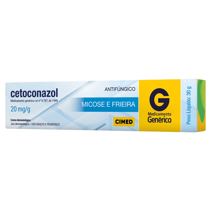 Cetoconazol 20mg Creme Dermatológico Cimed - 30g