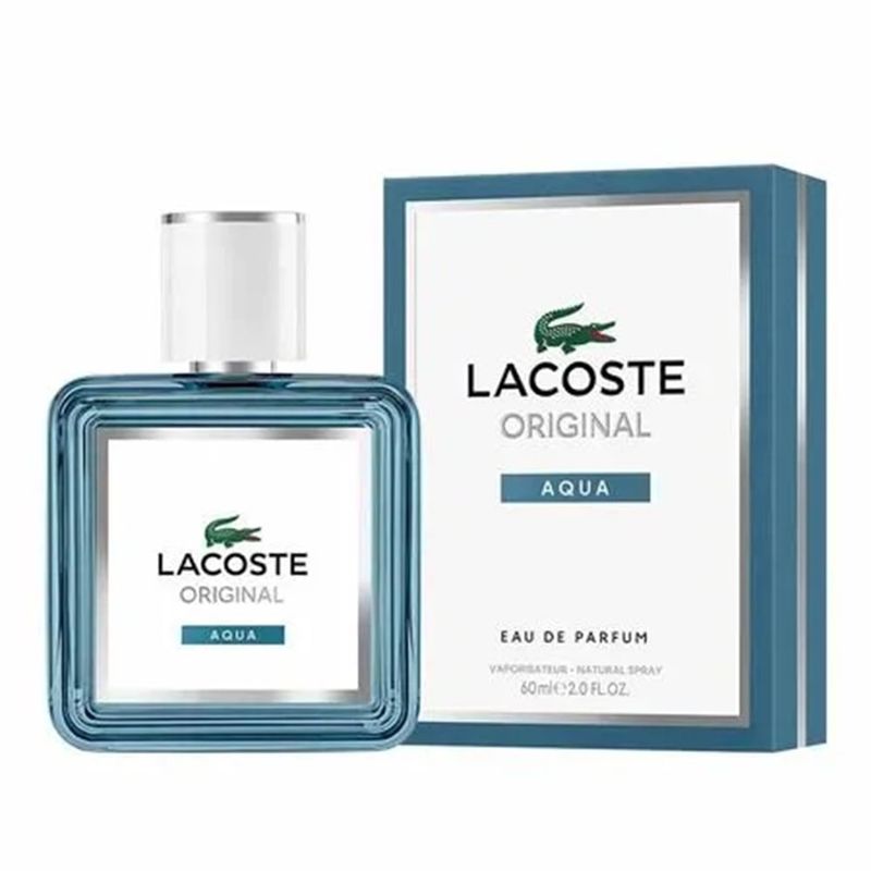 Perfume Masculino Lacoste Original Aqua Eau De Parfum Aquático Amadeirado