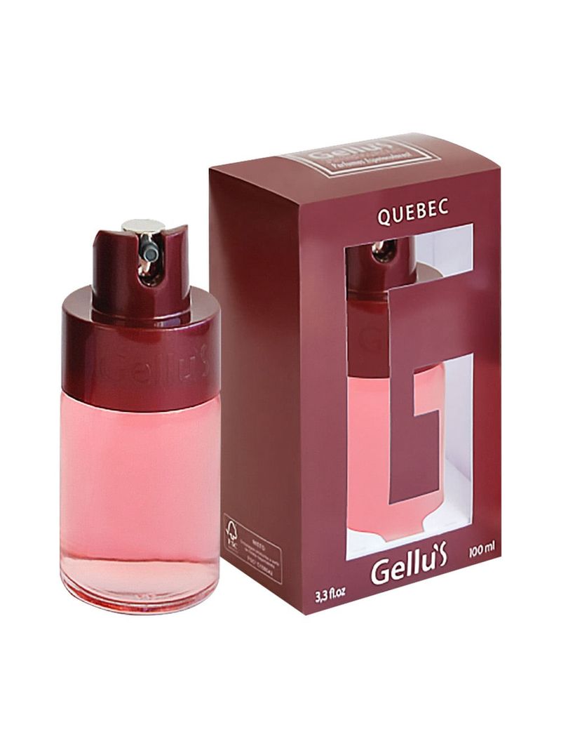 Perfume Feminino Quebec Gellus Deo Colônia 100ml Amadeirado Frutado