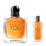 Kit Emporio Armani Stronger With You Masculino - Eau de Toilette 100ml + 15ml