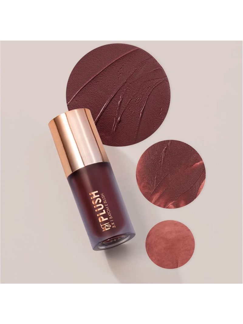 Bruna Tavares Plush 3x1 Batom Blush e Sombra Espresso