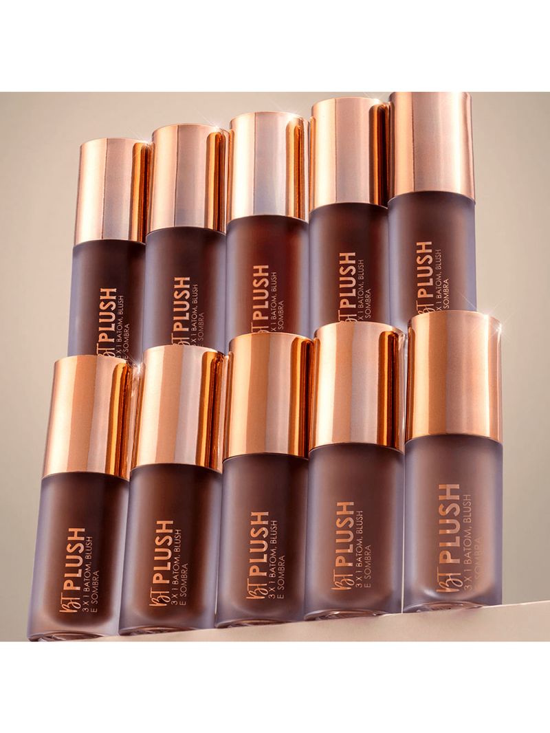 Bruna Tavares Plush 3x1 Batom Blush e Sombra Espresso