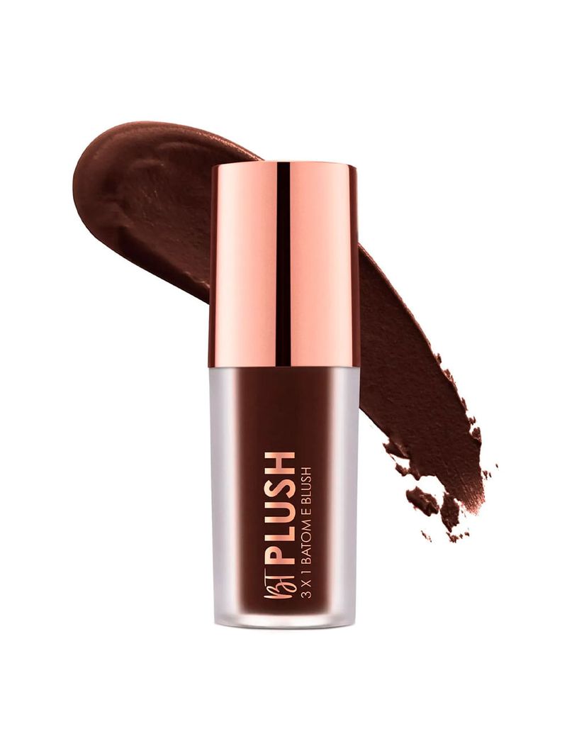 Bruna Tavares Plush 3x1 Batom Blush e Sombra Coffee