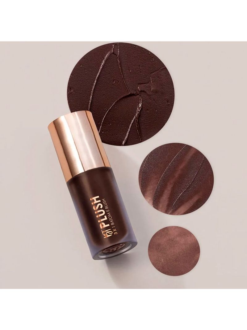 Bruna Tavares Plush 3x1 Batom Blush e Sombra Coffee