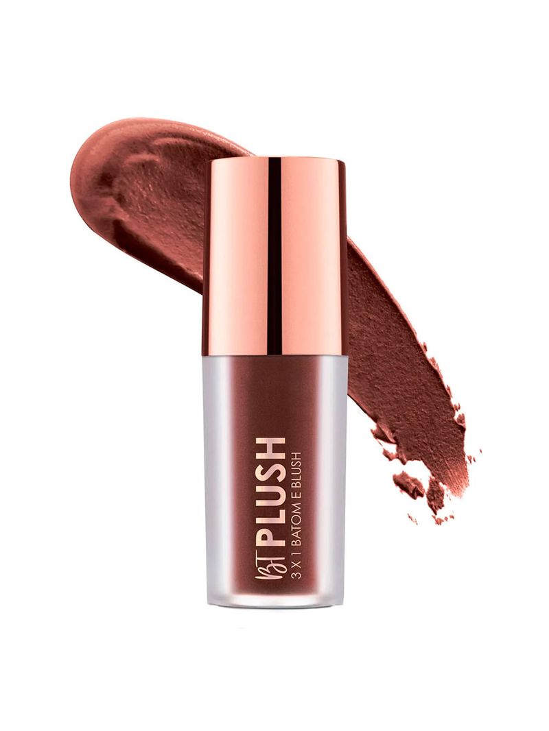 Bruna Tavares Plush 3x1 Batom Blush e Sombra Cocoa