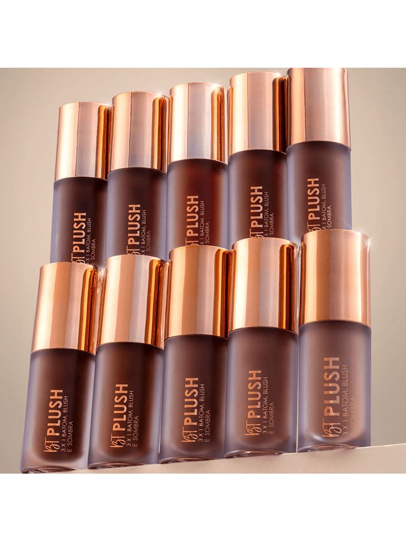 Bruna Tavares Plush 3x1 Batom Blush e Sombra Mocha