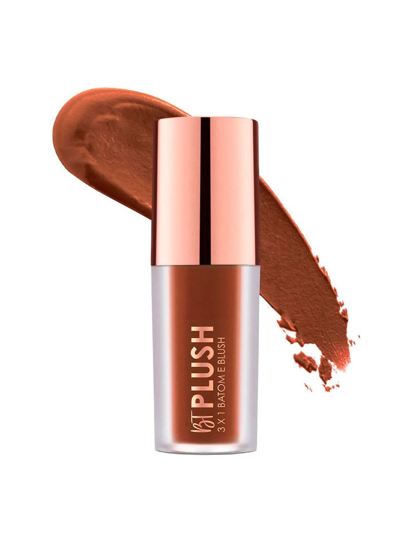 Bruna Tavares Plush 3x1 Batom Blush e Sombra Wood