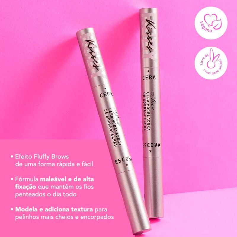 Ruby Kisses Go Brow - Cera Modeladora para Sobrancelhas