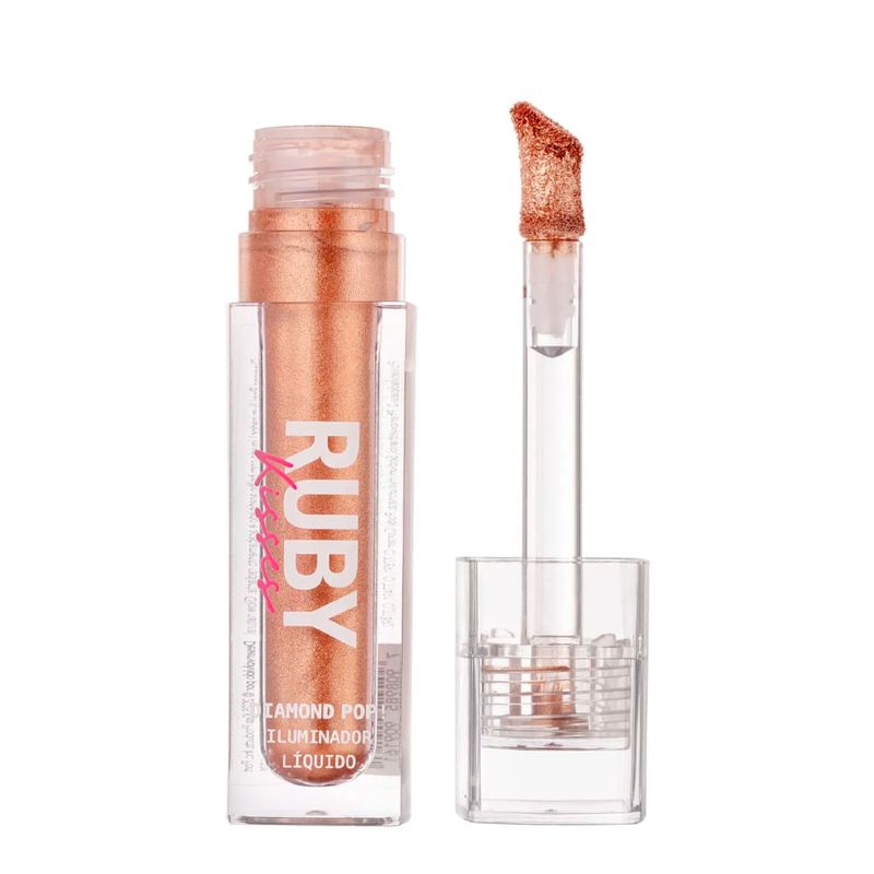 Ruby Kisses Diamond Pop - Iluminador Líquido 4ml Bronze