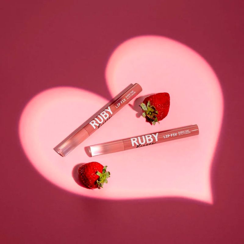 Ruby Kisses Lip Fix Glossy Tint - Gloss Labial Lovely Pink