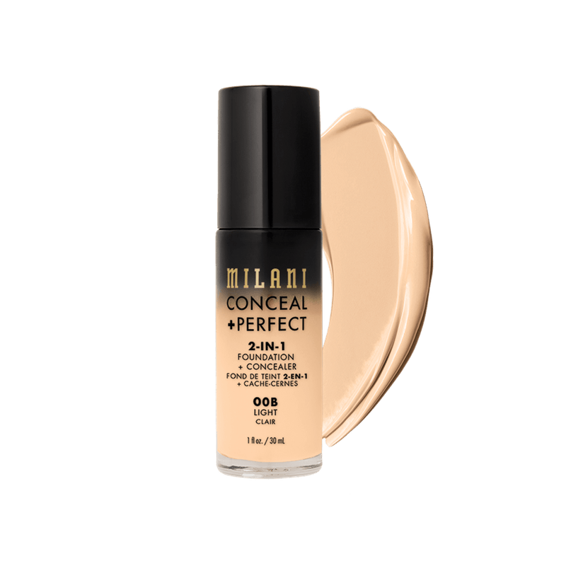 Milani Conceal + Perfect 2 em 1 - Base Líquida 30ml Light-00B