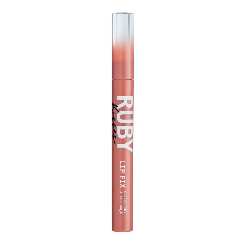 Ruby Kisses Lip Fix Glossy Tint - Gloss Labial Rosy Brown