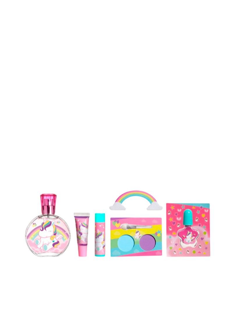 Kit Eau My Unicorn Feminino - Eau de Toilette + Esmalte + Lip Balm + Lip Gloss + Sombras