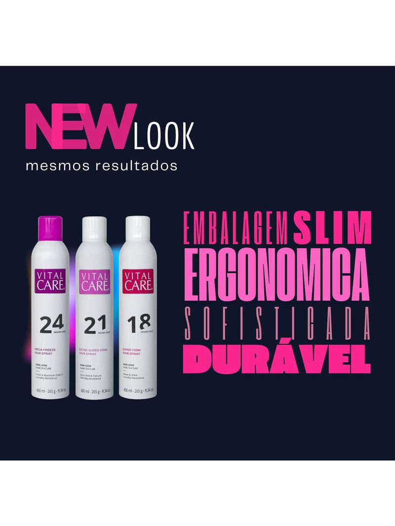 Vital Care Mega Freeze Hair Spray 24h - Spray Fixador 400ml