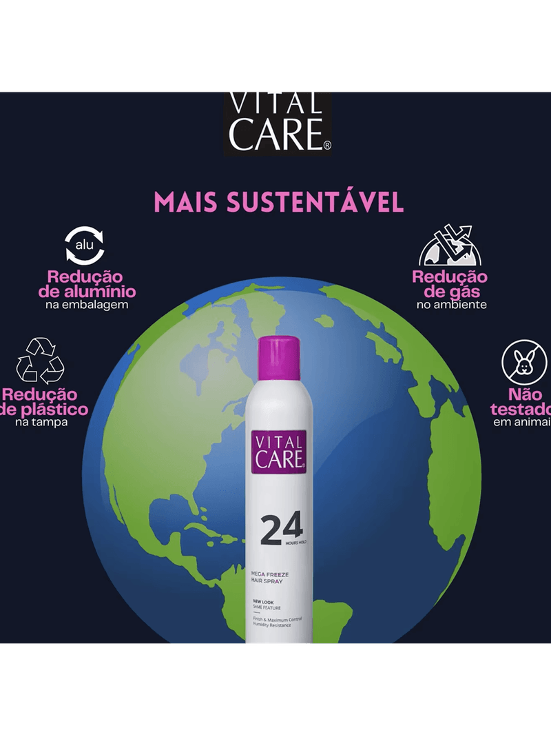 Vital Care 21h Extra Super Firm Hair Spray - Spray Fixador 400ml