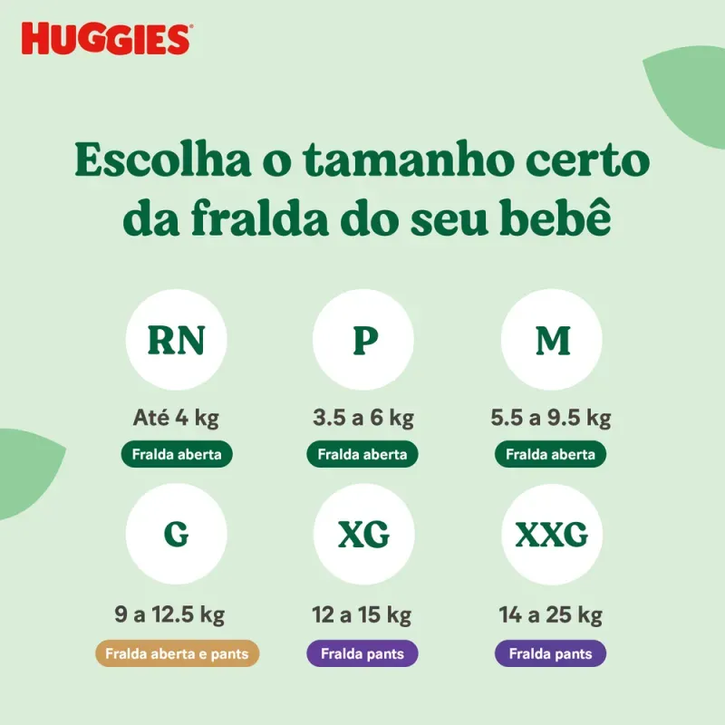 Fralda Huggies Pants Premium Natural Care 22 Unidades XG