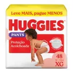 Fralda Huggies Pants Roupinha Proteção Acolchoada 48 Unidades XG