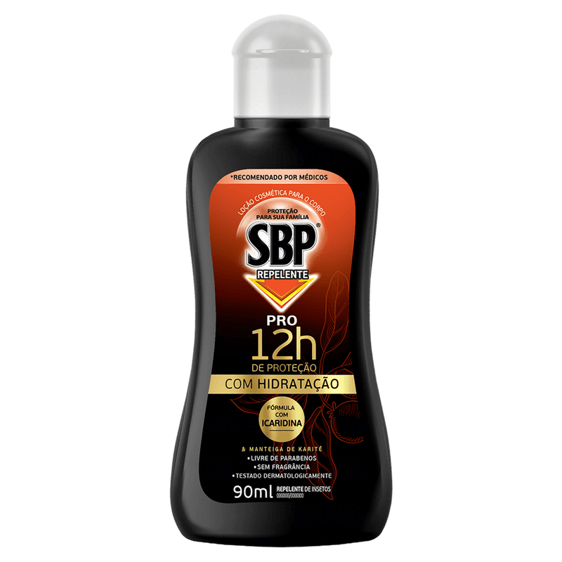 Repelente Loção SBP Pro Icaridina 25% Hidratante 90ml