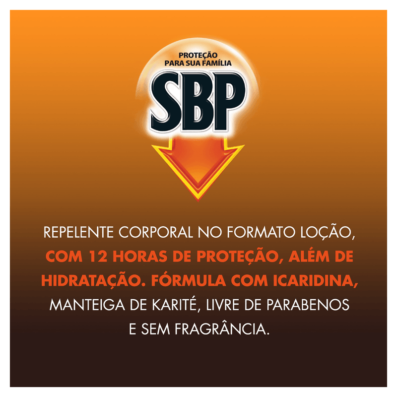 Repelente Loção SBP Pro Icaridina 25% Hidratante 90ml