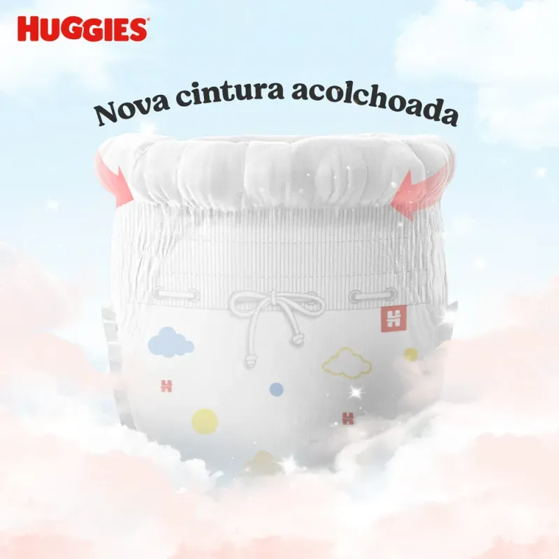 Fralda Huggies Pants Roupinha Proteção Acolchoada 100 Unidades M