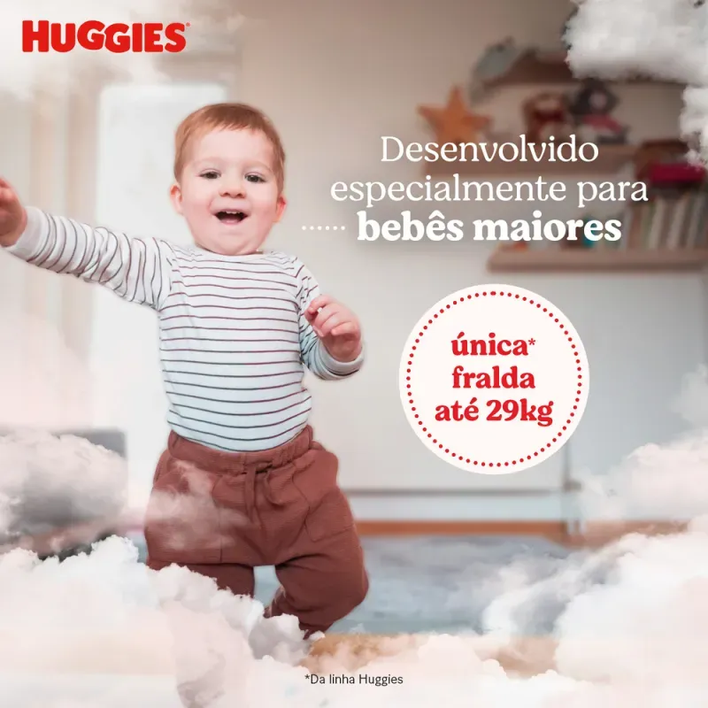 Fralda Huggies Pants Roupinha Proteção Acolchoada 64 unidades XXXG